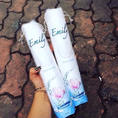 Bông tẩy trang Emily,120 miếng