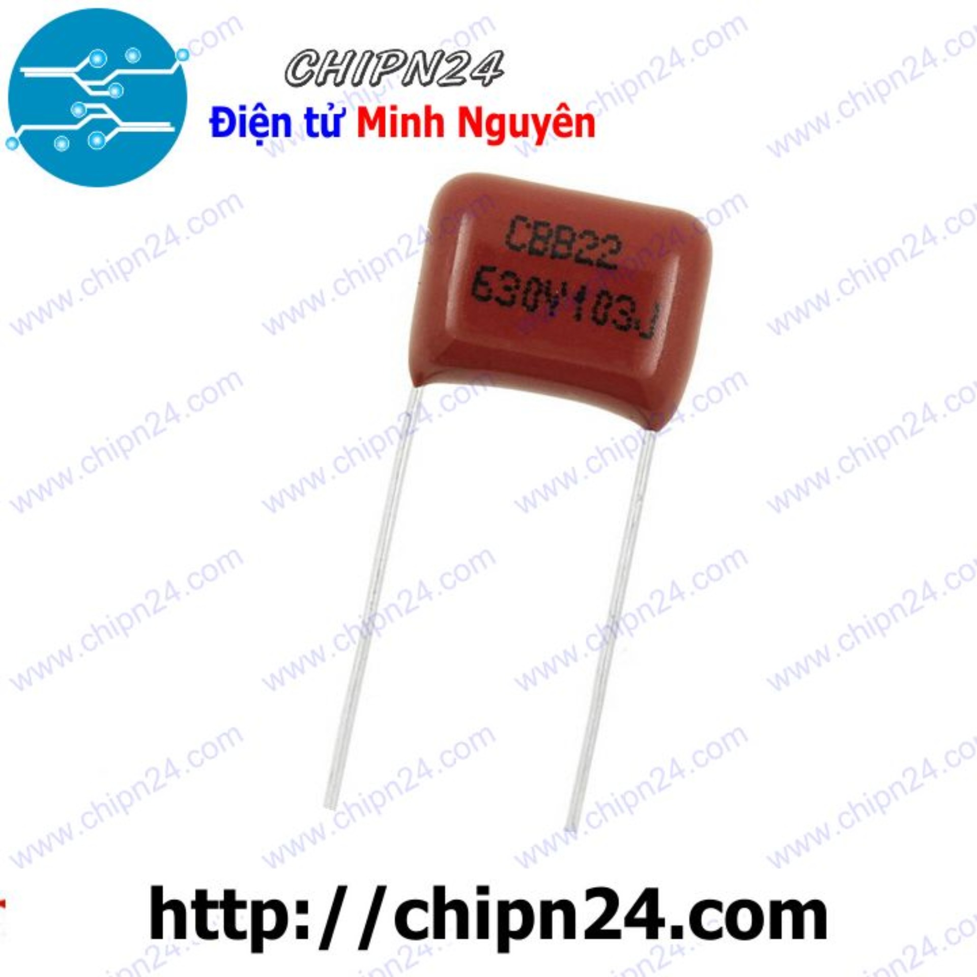 [5 con] (G54) Tụ CBB 630V 103J 103 (0.01uF 10nF) 10mm