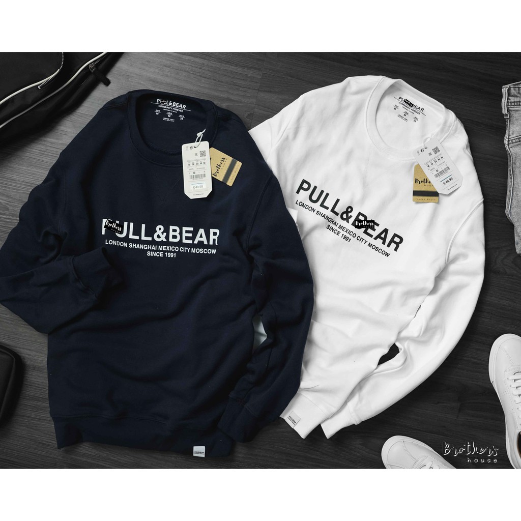 [Ảnh thật] [Giá hủy diệt] Áo tay dài Pull&Bear chất nỉ đẹp xịn