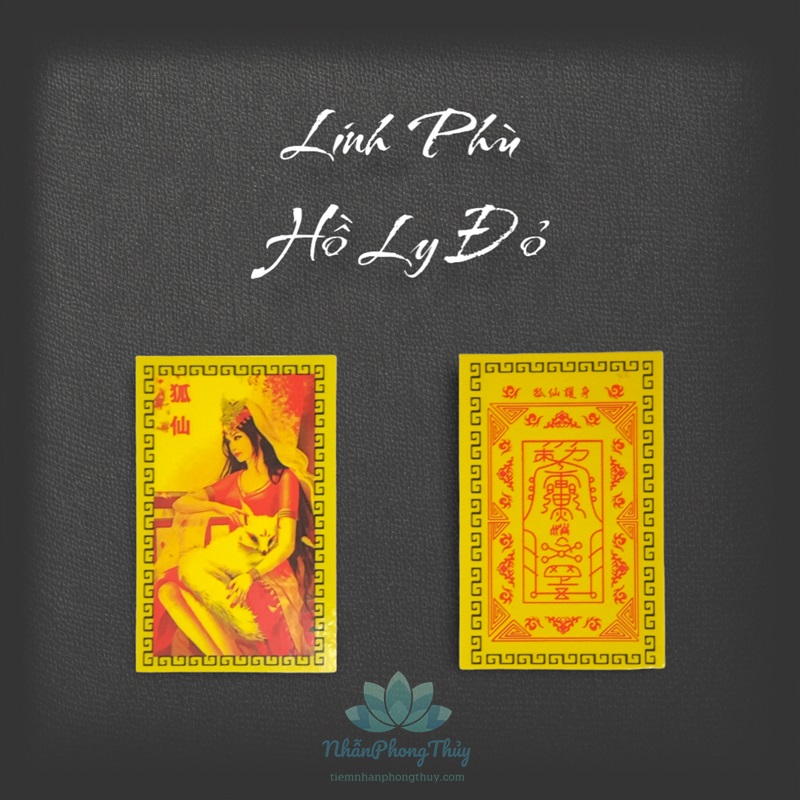 [Đã Gia Trì] Linh Phù Hồ Ly Đỏ Trợ Tình Duyên (Dùng Bỏ Túi Xách, Ví, Ốp Điện Thoại)