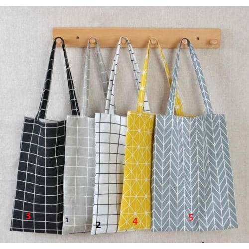 [HCM]Vải bố vải canvas mẫu caro trắng