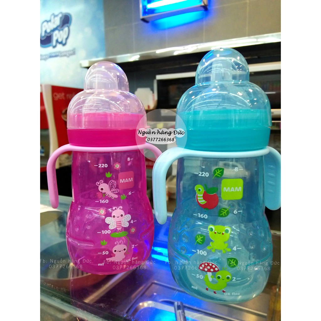 BÌNH TẬP UỐNG NƯỚC MAM ĐỨC CAO CẤP CHO BÉ 220ML