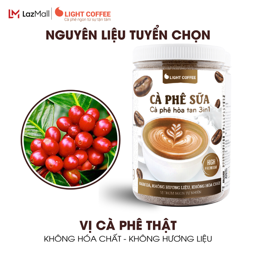 Combo 2 hũ cà phê sữa Light Coffee - 500gr/hũ