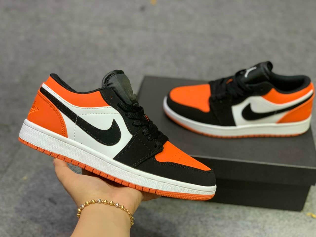 GIÀY JORDAN1 CAM TRẮNG HÀNG CHUẨN
