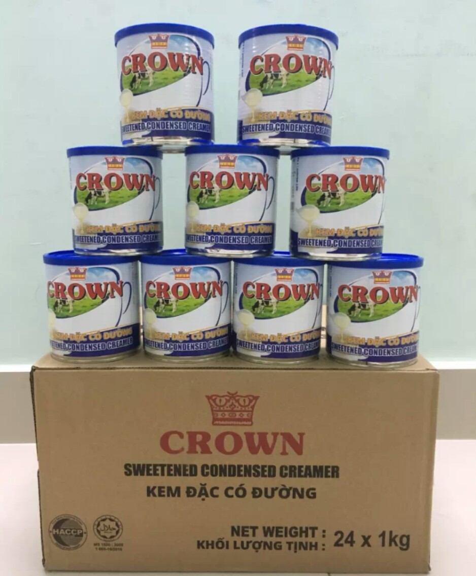 KEM ĐẶC CÓ ĐƯỜNG CROWN (HỘP 1KG)