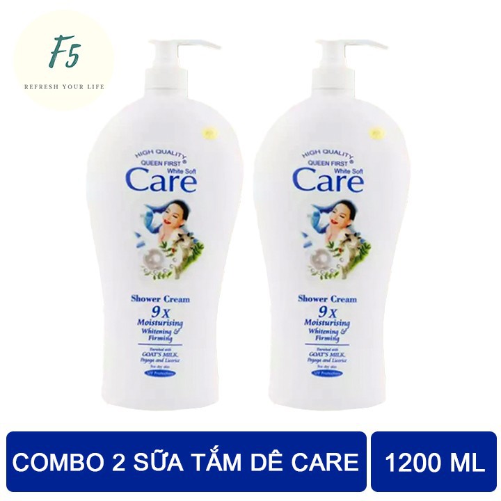 [Hoàn Tiền 10%] [HCM]Combo 2 Chai Sữa Tắm Dê Care