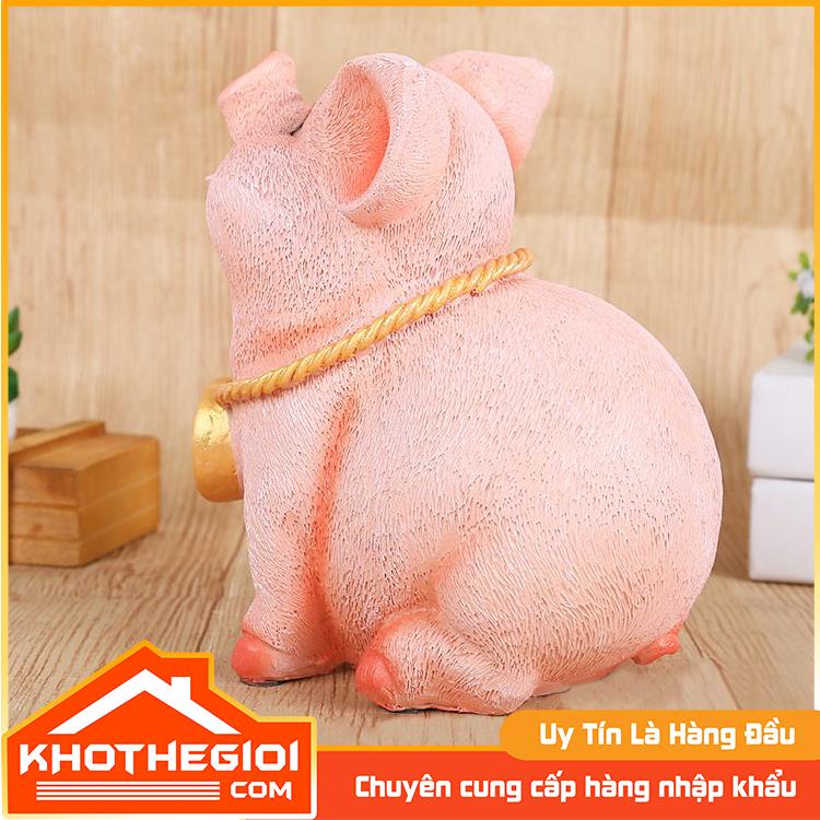 {Siêu Rẻ}Ống heo đất tiết kiệm 5D siêu kute có vòng cổ [Kho Thế Giới]