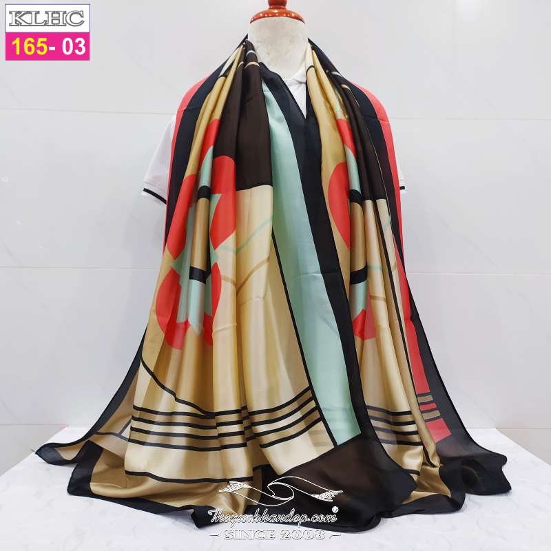 Khăn Choàng Lụa Thời Trang 1100 - Thế Giới Khăn Đẹp - Giá Sỉ
