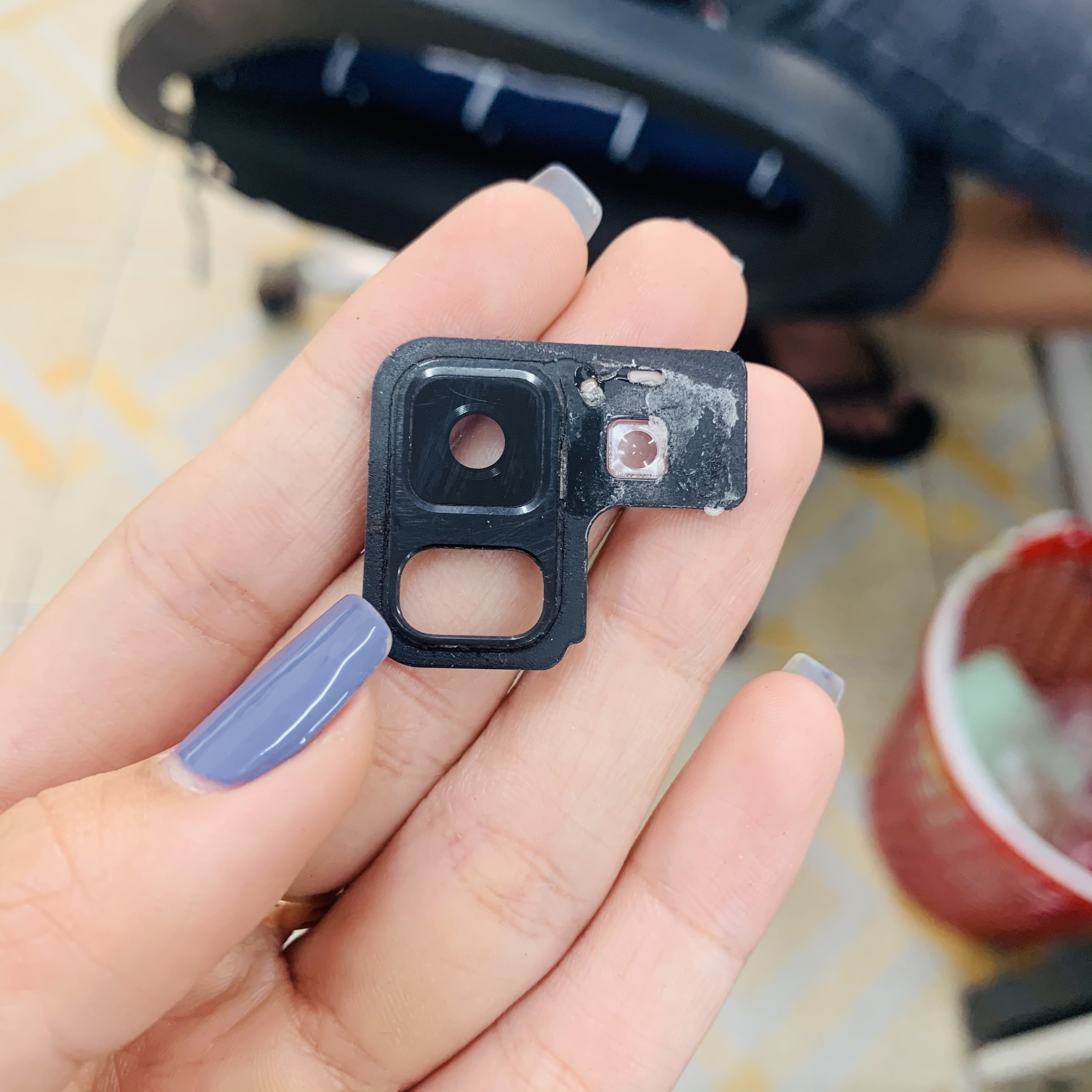 Kính camera Samsung A8 Plus  / A730 zin bóc máy , bảo hành đổi trả
