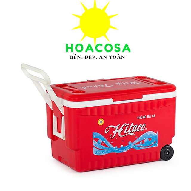 65L Cooler Box for Outdoor Camping, Parties, and Fishing With Wheels, Pull Handle- Convenient, Long-lasting Ice Hold- Hoacosa Household Appliances.