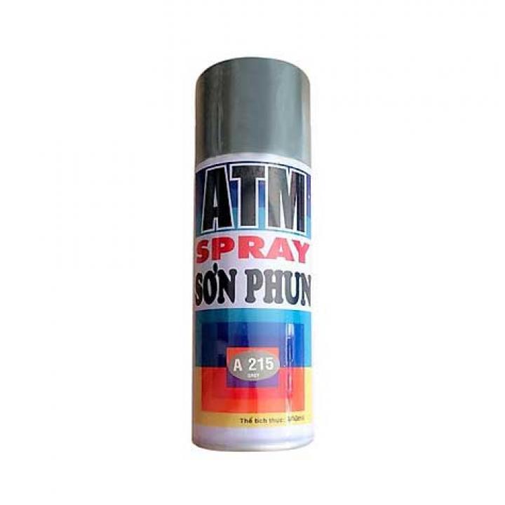 Bình sơn phun xịt ATM A215 400ml (Xám).