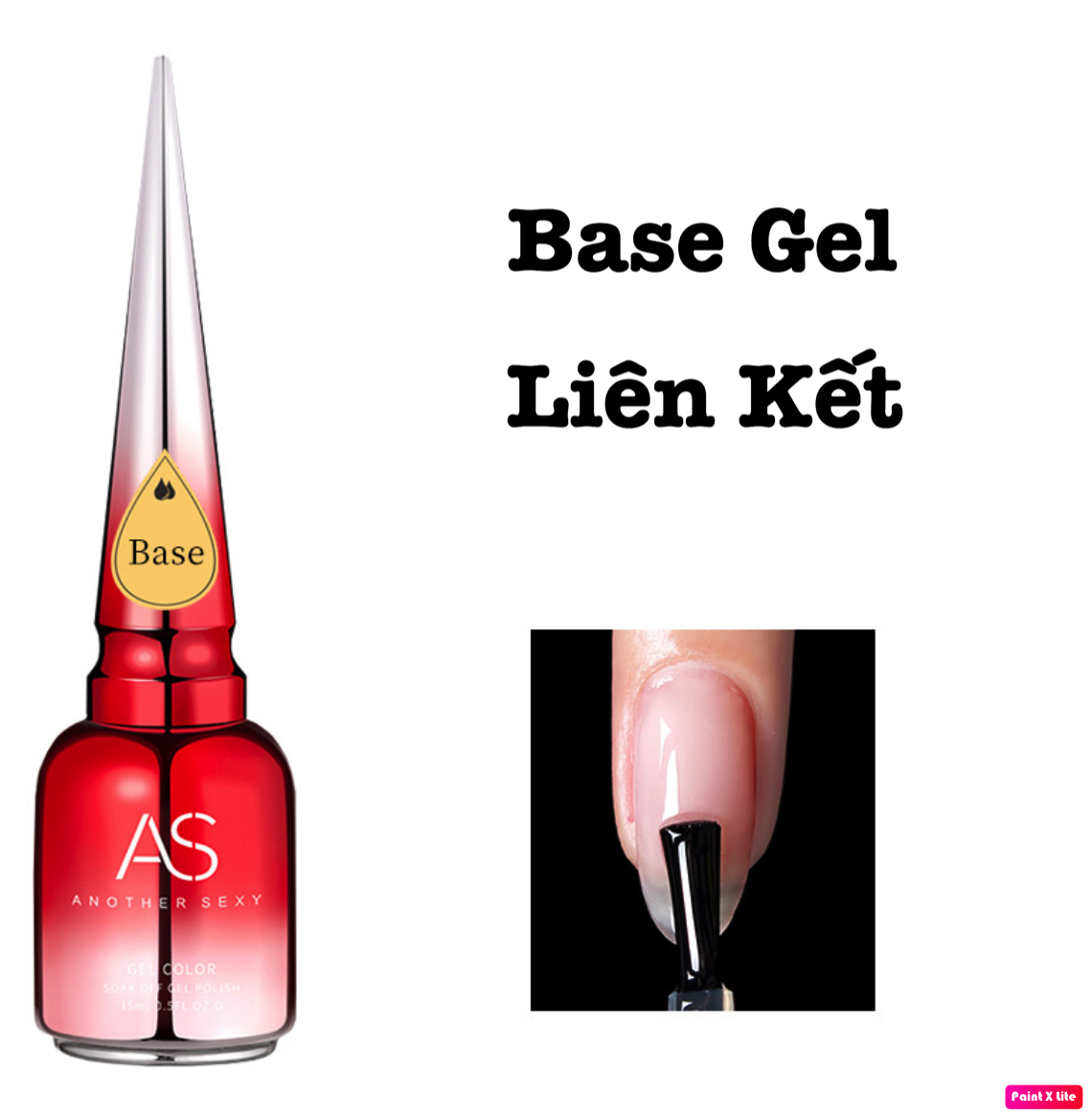 Sơn Base Gel - Liên Kết Gel AS 15ml chai đỏ
