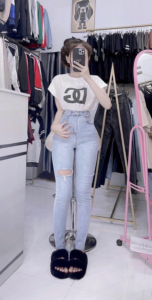 Quần jean ôm co giãn form chuẩn