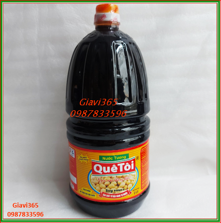 6 can 2lit NƯỚC TƯƠNG QUÊ TÔI ( tem mới)