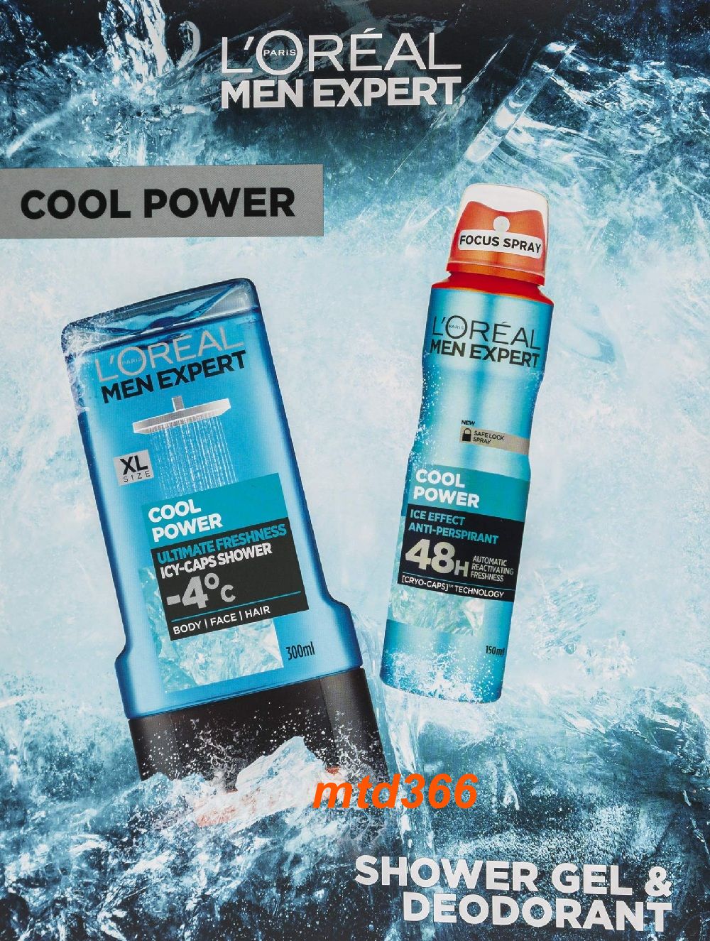 Gel Tắm Nam Loreal 300ml Hydra Power Men Expert