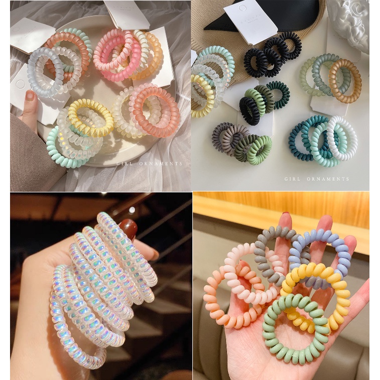 (Mới 2023) Cột tóc lò xo co giãn chắc chắn không đau tóc Tatitava