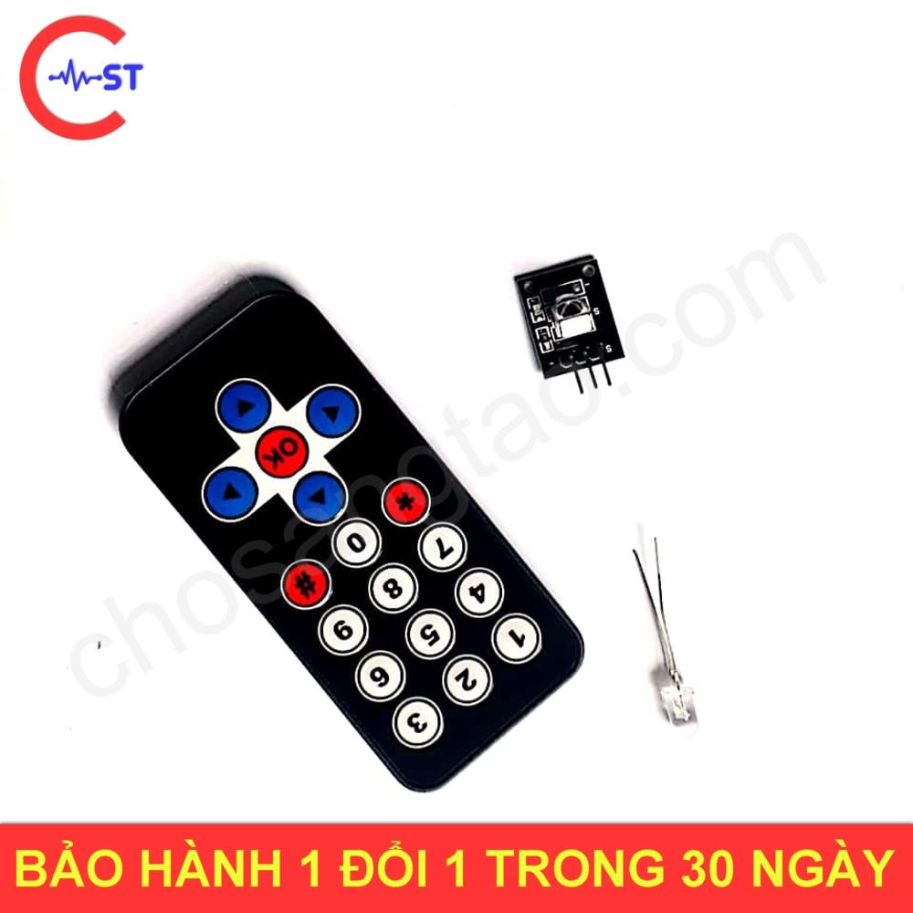 Remote + LED hồng ngoại và Module thu - Kèm dây