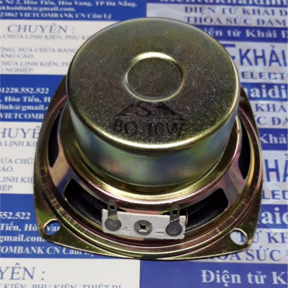loa màng rung, loa rời phi 78mm 3 inches 4OHM 8OHM 10W kde4642