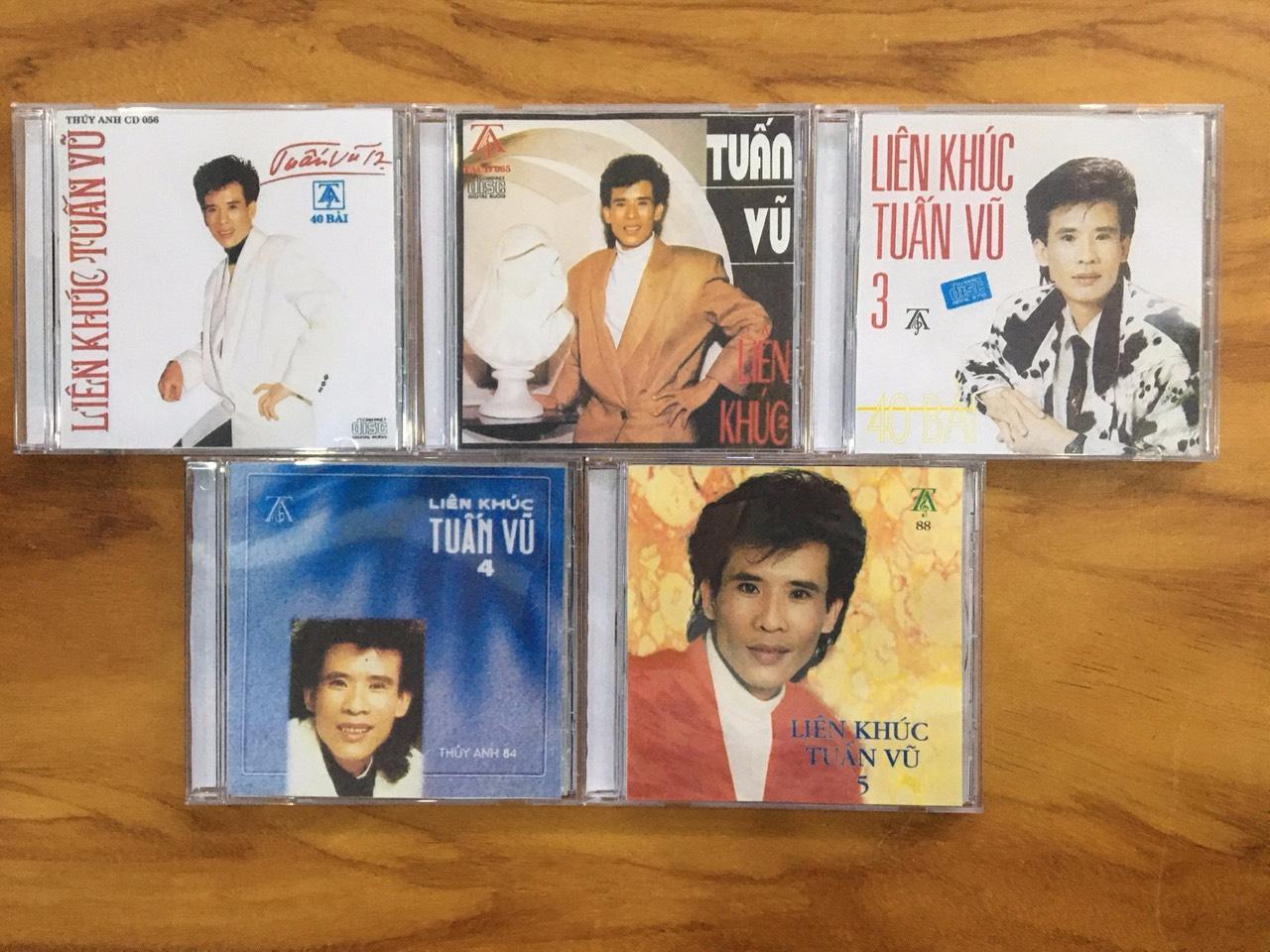 [MDCD] Bộ 5 Đĩa nhạc CD Liên Khúc TUẤN VŨ