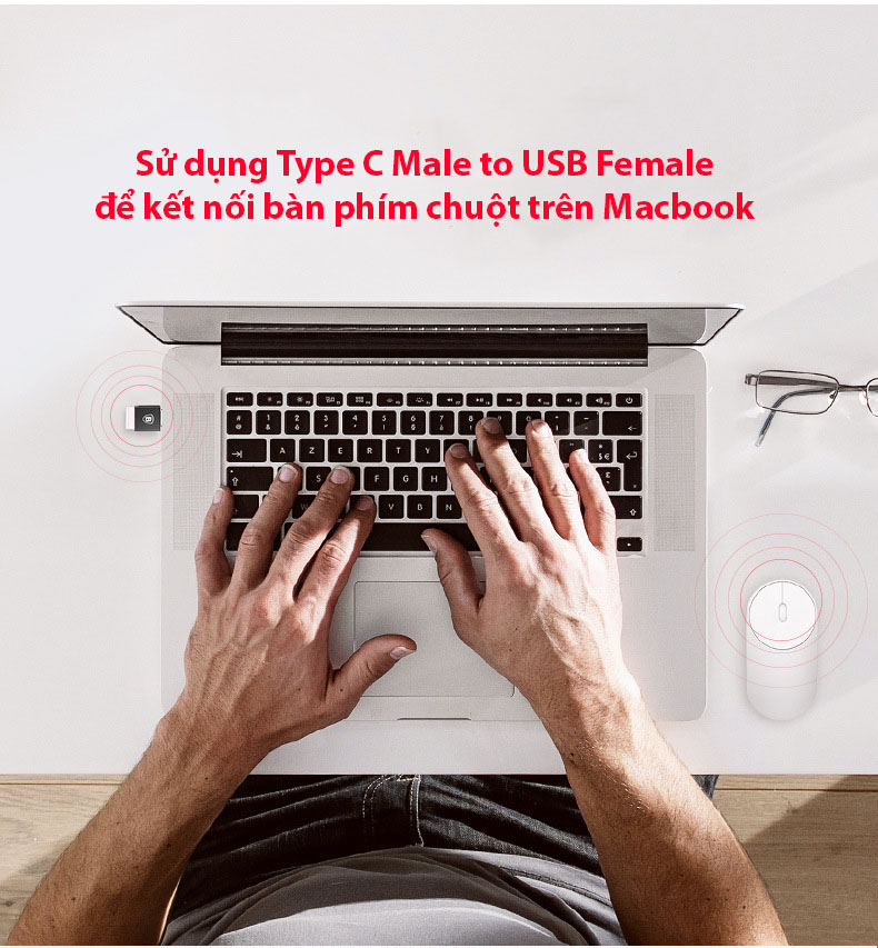 Đầu chuyển OTG USB Type C sang USB Baseus MKStore