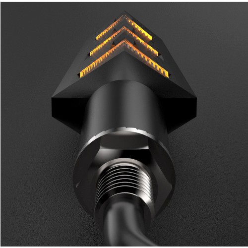 Sporty Style Led Turn Signals — Set of 1 Pair Upgraded for 12Vol Motorbikes and Electric Bicycles