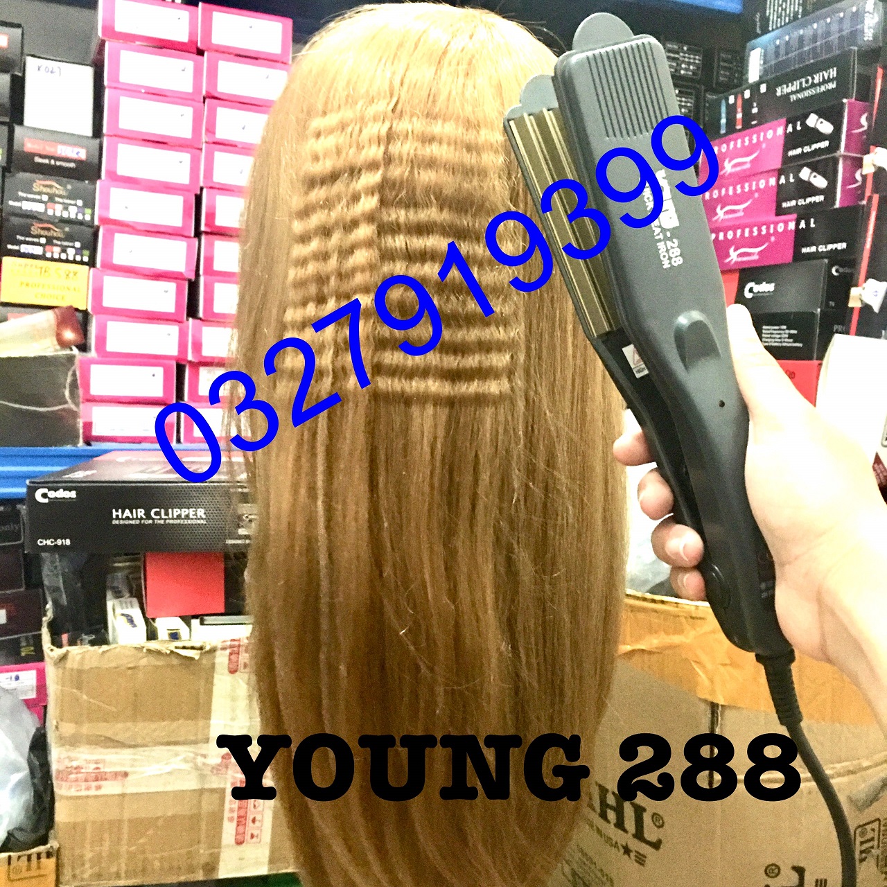 Young Máy Bấm Tóc Dập Xù Cao Cấp YOUNG 288 Chức Năng Duỗi Phồng Nhanh Hiệu Quả Bề Mặt Ceremic bảo hành 3 tháng