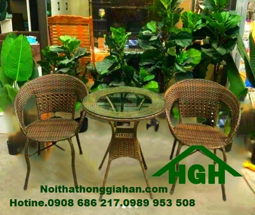Bộ bàn ghế cafe sân vườn HGH