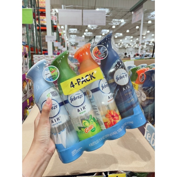COMBO 4 XỊT THƠM PHÒNG FEBREZE AIR MỸ (4 x 250 GRAM)