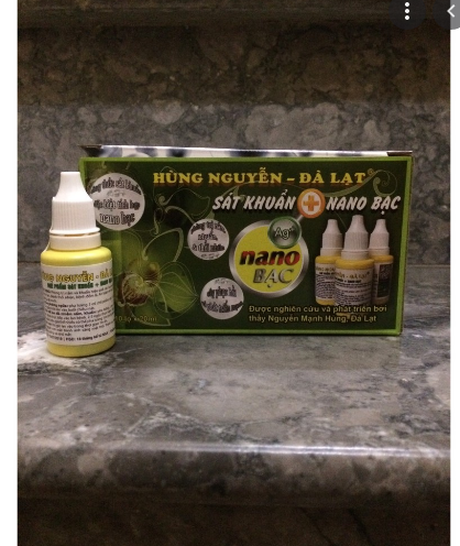 1 lọ chế phẩm sát khuẩn + nano bạc