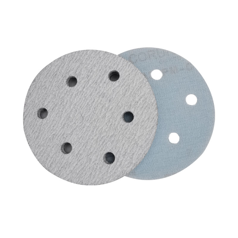 10 cái 125mm giấy nhám hình tròn chà nhám đĩa móc vòng chà nhám giấy Buffing tờ giấy nhám 6 lỗ Sander đánh bóng Pad