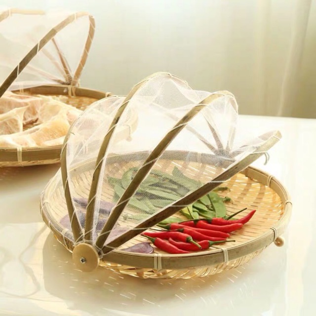 Mẹt tre lồng bàn bảo quản thức ăn 35cm
