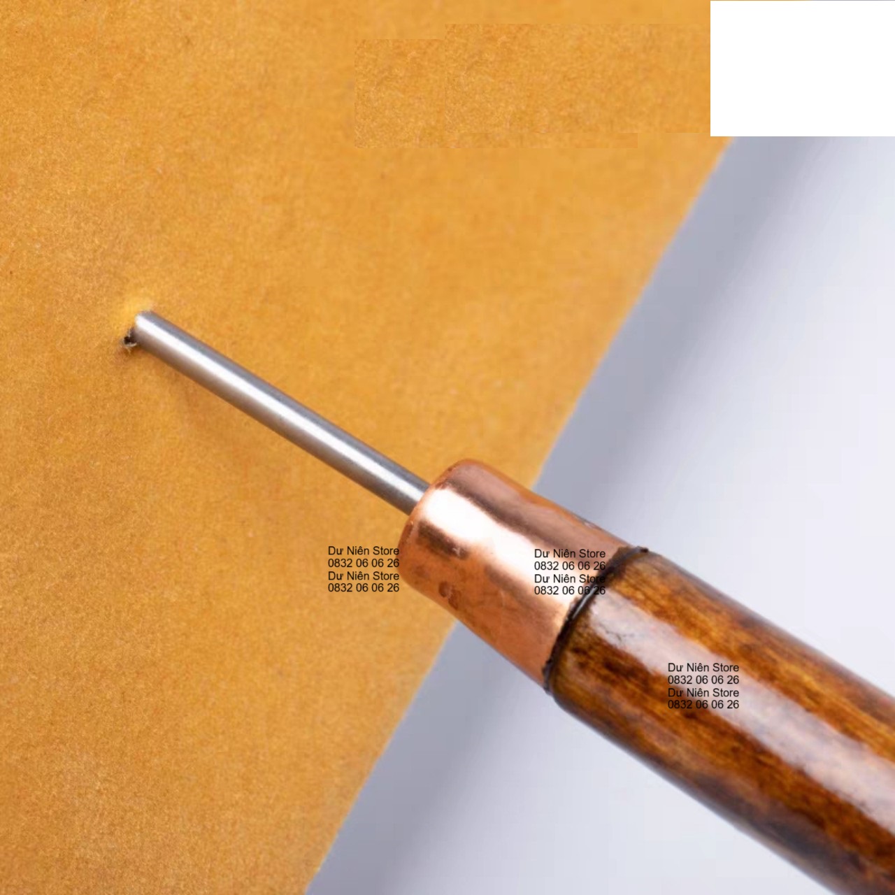 Dùi Nhọn Đục Lỗ Cán Gỗ 16cm