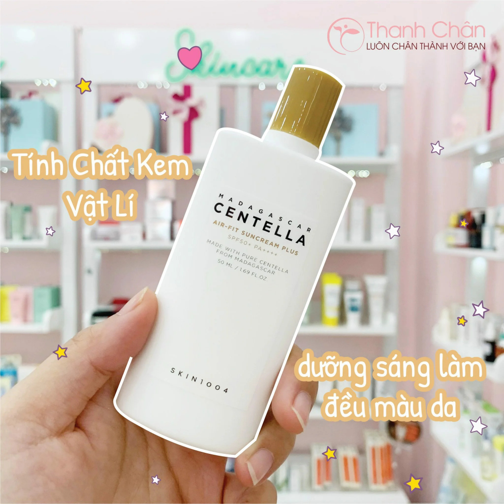 Kem chống nắng rau má centella skin1004 kcn skin 1004 50ml hàn quốc