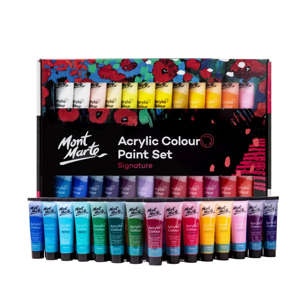 Bộ Màu Acrylic Mont Marte x 36ml