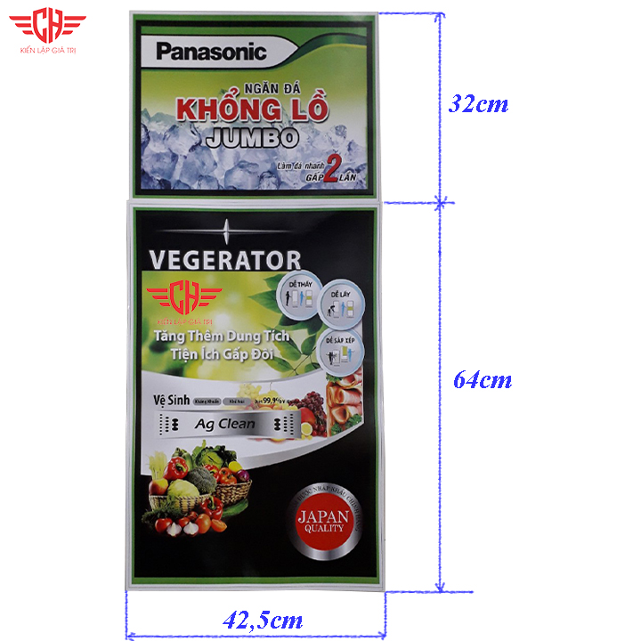 Tem dán tủ lạnh PANASONIC Khổng lồ mẫu 2