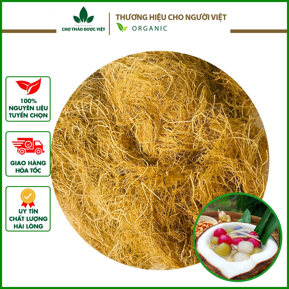 Rong câu chỉ vàng 500g, rau câu, rong biển nấu chè, xu xoa thơm ngon - Chợ Thảo Dược Việt