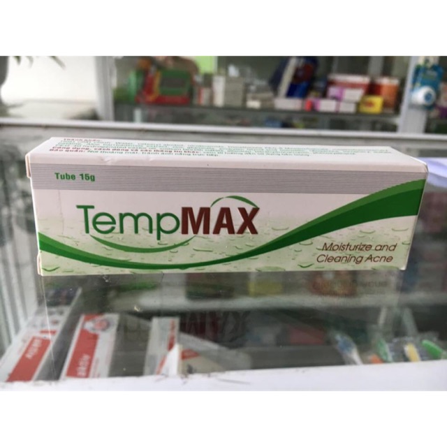 SẢN PHẨM TEMPMAX MOISTURIZE AND CLEANING ACNE 15G.