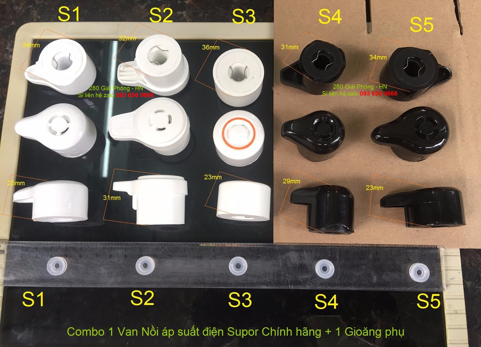 Các Loại Van Nồi Áp Suất Điện Supor