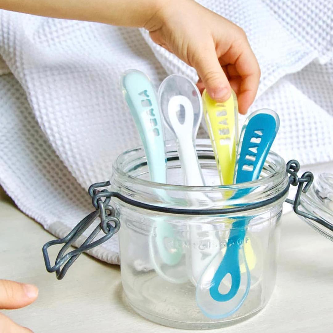 Thìa Cầu Vồng Silicone Beaba