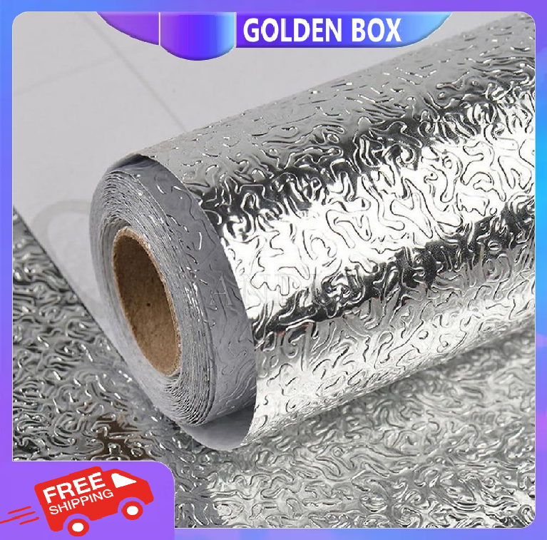 Cuộn giấy bạc dán bếp dán tường cách nhiệt chống thấm 2m*60cm