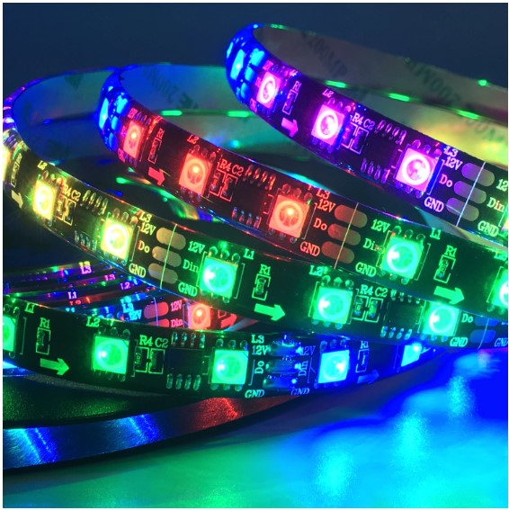 Dây Đèn led WS2811 ARGB ws2811 DC12V dài 5M 60Led/1m
