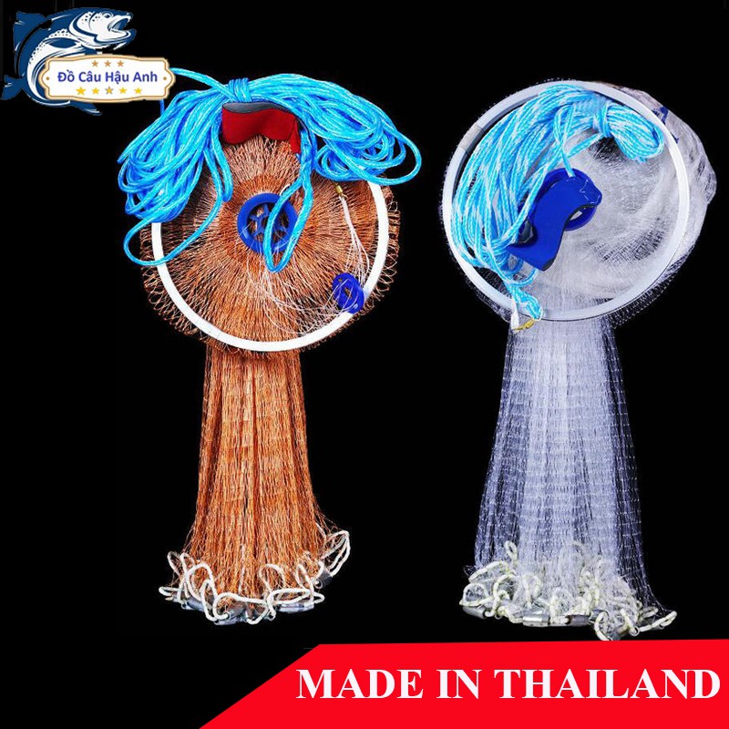 Chài đánh bắt cá Thái Lan sợi dù, sợi cước cao cấp