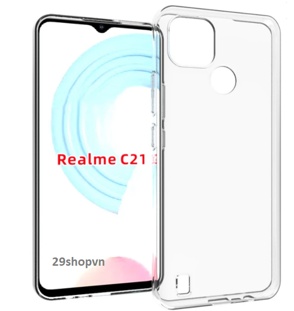 Ốp dẻo trong suốt realme c21 / realme c21y