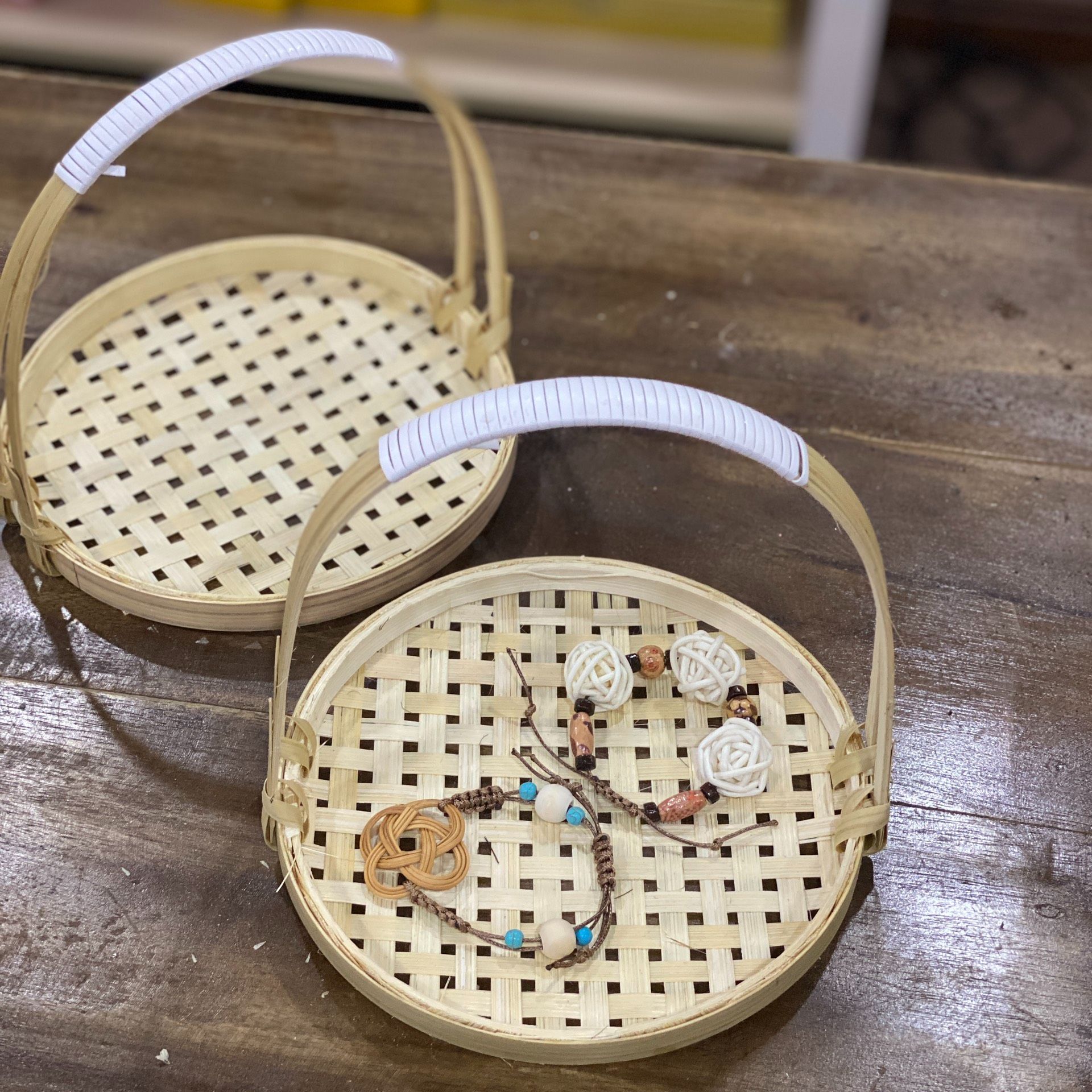 Giỏ tre, sản phẩm trang trí từ tre Bemiao