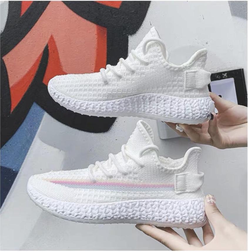 (Video) Giày thể thao nữ, dép nữ, giay the thao nu, giày nữ, giày sneaker nữ màu Trắng đế boost 2 lớp thời trang ulzzang hàn quốc siêu hot 2019 giá rẻ