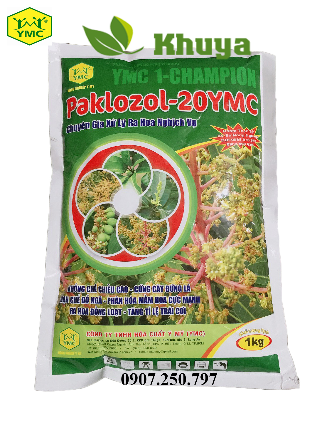 Phân bón vi lượng Paklozol 20 YMC Paclo 1kg