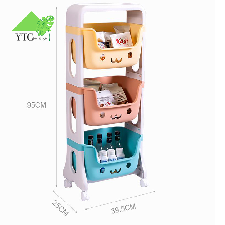 Kệ 3 Tầng Để Đồ Cho Em Bé Cực Đáng Yêu ( K3TTE01)
