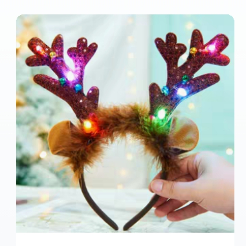 Bờm cài tóc noel - 20 mẫu bờm noel hót nhất 2021
