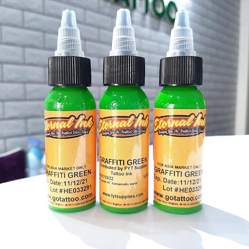 MỰC XĂM HÌNH ENTERNAL INK GRAFFITI GREEN 30ML