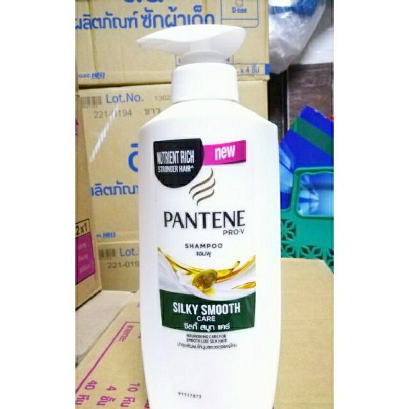 Dầu gội pantene thái lan 450ml chai xanh mềm mượt óng ả
